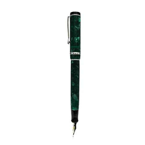 Conklin Duragraph Fountain Pen Forest Green - Stub Nib, Elegant Writing Tool for Calligraphy & Signatures