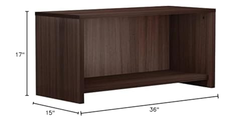 Lorell Hutch, Wall Mount, 36" X 15" X1 7", Espresso (LLR18240)