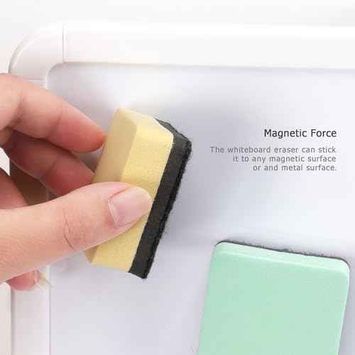 Tamaki 12 Pack Dry Erasers for White Board Magnetic Whiteboard Eraser, Whiteboard Erasers for Kids Classroom, Square Pastel Color