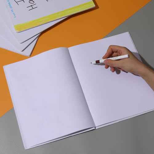 24 Count Blank Hardcover Books for Kids to Write Stories8.5x11 inch Hardcover Blank Sketchbooks Journal -Unlined Page Make Your Own Book for DIY, Classroom (18 Sheets / 36 Pages, White)