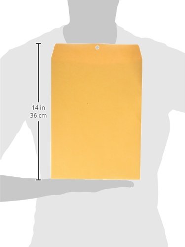 Columbian Clasp Envelopes 9x12 Inches Brown Kraft 100 Pack - Heavy Duty Mailers