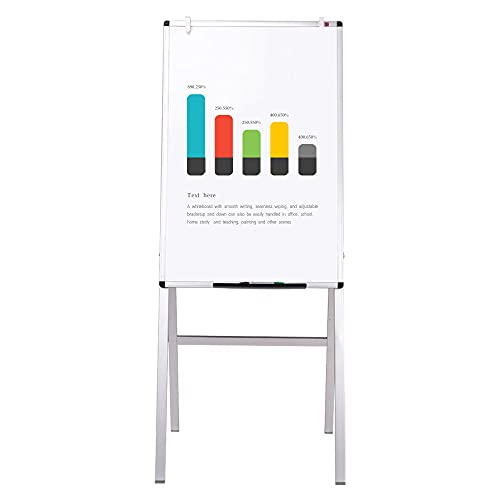 VIZ-PRO Adjustable Whiteboard Easel 24x36 Inches Dry Erase Stand with Pen Tray