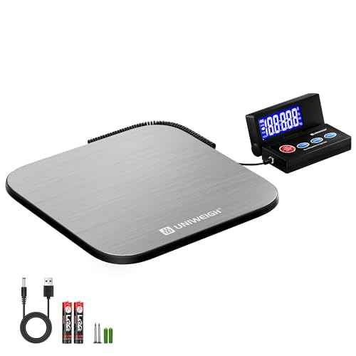 Shipping Postal Scale 440lb,Commercial Weight Scale for Packages,Postage,Luggage,Small Business, Mail, Warehouse, Home, Battery & Charging Cable Included