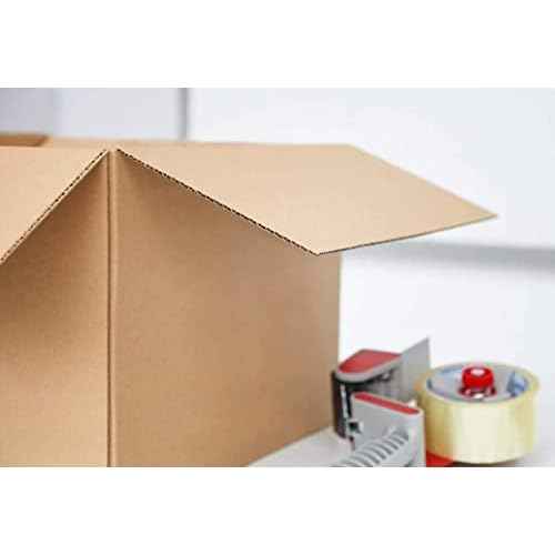 Secure Seal - 8x8x6 Pack of 50 Corrugated Cardboard Packing Shipping Mailing Moving Carton Boxes