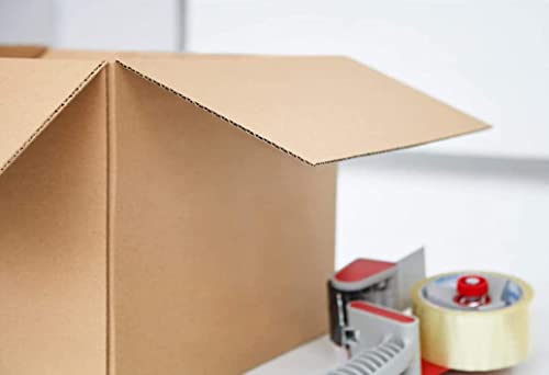 Secure Seal 8x8x6 Corrugated Cardboard Shipping Boxes - Pack of 100, Kraft Material
