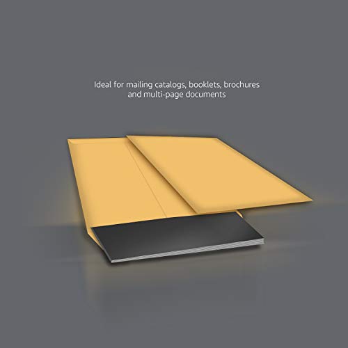100-Pack 6x9 Inch Brown Kraft Catalog Envelopes with Peel & Seal Closure