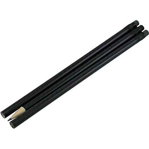 Carbon Fiber Foil Pencils(Number 2HB Graphite) (Latex Free Erasers) (144 pencils In a Box)