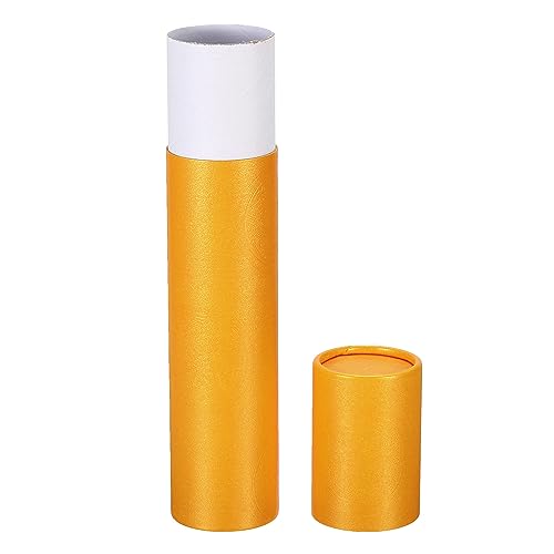 PATIKIL 2 Inch x 11 Inch Yellow Poster Tube - Portable Paper & Art Storage