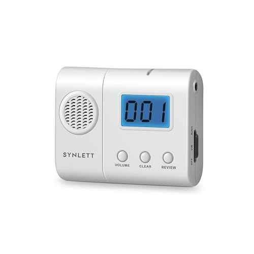Wireless Caregiver Pager with LCD Number Monitor Alert Tone Silent Mode Compatible with SYNLETT Wireless Nurse Call System Caregivers Nurses Service Staff Must Pair to CMU to Function