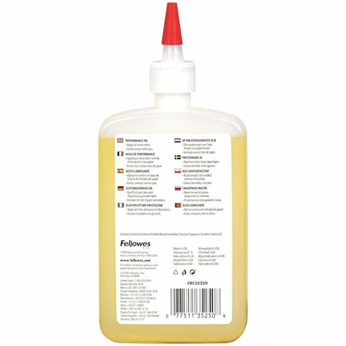 Fellowes Powershred 12 oz Shredder Oil with Extended Nozzle - Pack of 1