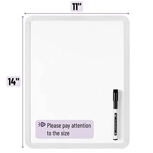 Mr. Pen White 14x11 Dry Erase Board with Magnetic Surface & Frame
