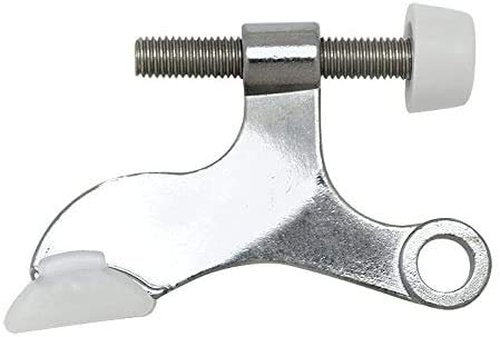 25 Pack - Designers Impressions Polished Chrome Heavy Duty Hinge Pin Adjustable Door Stop : 3619