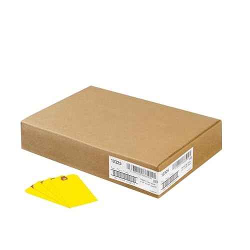 Avery Unstrung Shipping Tags, 11.5 pt. Stock, 4-3/4" x 2-3/8", 1,000 Yellow Hang Tags (12325)