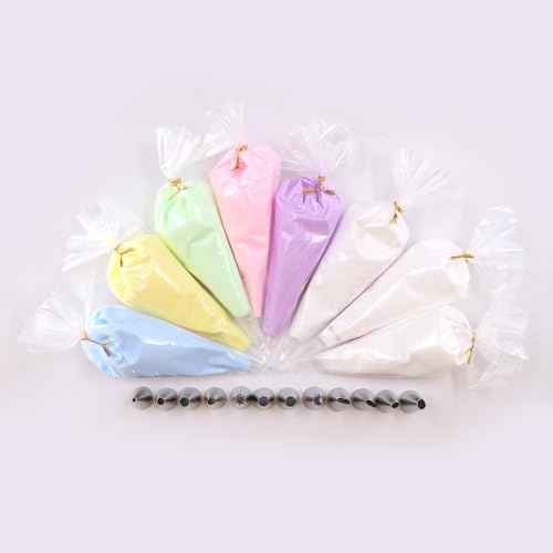 BoFUN Whipped Cream Glue Clay DIY Making Art Craft Kit with Piping Tip for Handmade Phone Case Mirror Jewelry Accessories Homemade Decoration (White/Light Purple)
