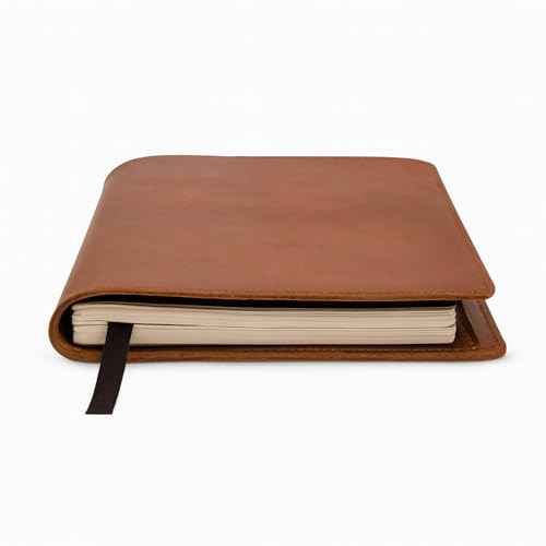 XL Leather Journal Cover for Sketchbook (7.5 x 9.75 in) ? Handmade Refillable Notebook Sleeve, Compatible with B5, Cahier & Moleskine XL ? Tan