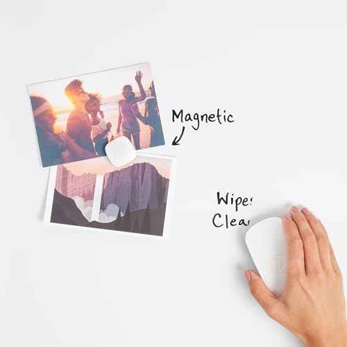 U Brands Magnetic Dry Erase Board White Board, 24" x 18", Silver Aluminum Frame, Includes Marker