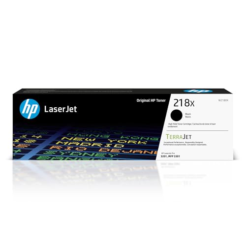 HP 218X Black High-Yield Toner Cartridge for LaserJet Pro 3201 Series, 14.29 x 3.78 x 4.37 inches