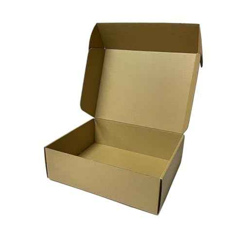 13x10x4 Inch Set of 18 Pack Brown Corrugated Shipping Boxs - Cardboard Boxes for Mailing, Packing and Literature Mailer Boxes, Small Business Mailing Bulk