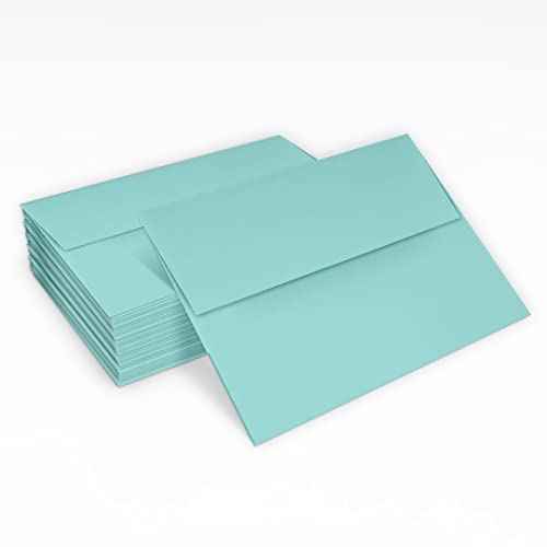 LUXPaper A2 Invitation Envelopes | Peel & Press | 4 3/8" x 5 3/4" | Seafoam Blue | 80lb. Text | 250 Qty