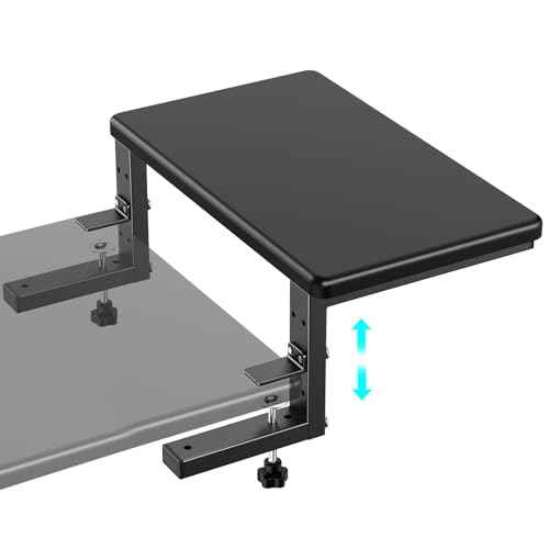 3 in 1 Clamp on Desk Extension & Monitor Shelf,16.5" Desktop Organizer, Adjustable Height Heavy Duty Desk Shelf Organizer for Gaming,Printer Stand,Computer Monitor and Laptop Riser,Office Accessories