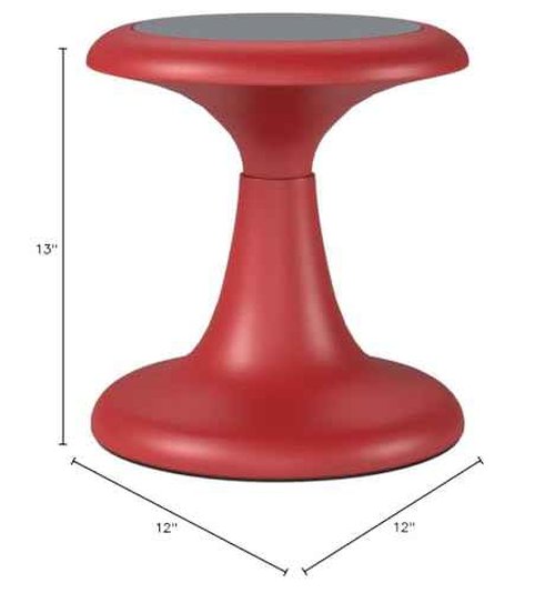 Regency Glow 13" Stool, Red