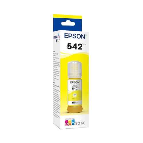 Epson 542 EcoTank Ink Ultra-high Capacity Bottle Yellow (T542420-S) Works with EcoTank Pro ET-5150, ET-5170, ET-5180, ET-5800, ET-5850, ET-5880, ET-16600, ET-16650