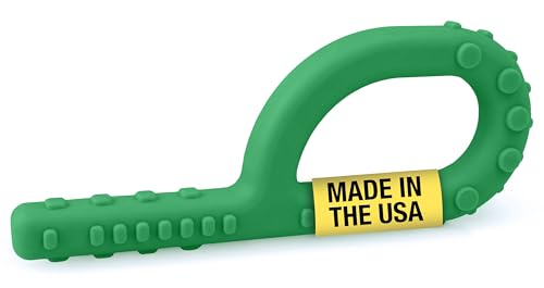 ARK Therapeutic Textured Grabber Sensory Chew - Very Firm, Forest Green - Avid Chewers
