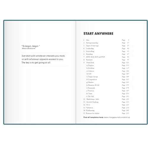 LEUCHTTURM1917 Start-up Journal, Hardcover, 294 Numbered Pages, Stone Blue (363844)