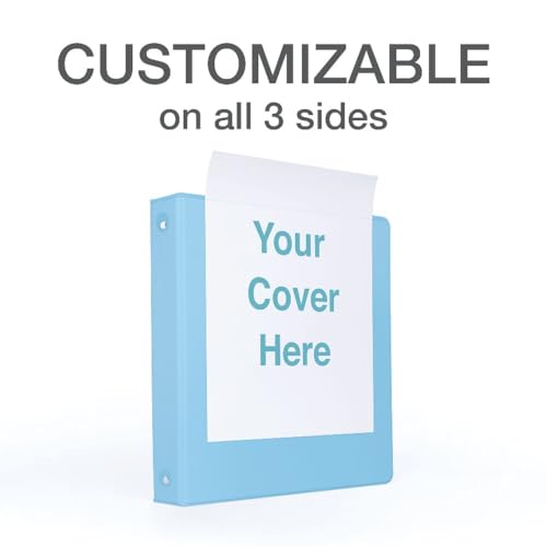 Cardinal 3-Ring Binders 1.5 Inch, Pack of 4 Pastel Colors, Holds 350 Sheets, ClearVue Presentation View, Non-Stick, Durable Office & School Supplies