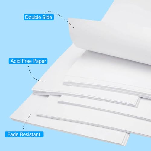 VinTS 60 Pack White Poster Boards 22x28 Inches - Double-Sided, Acid-Free Paper for Projects