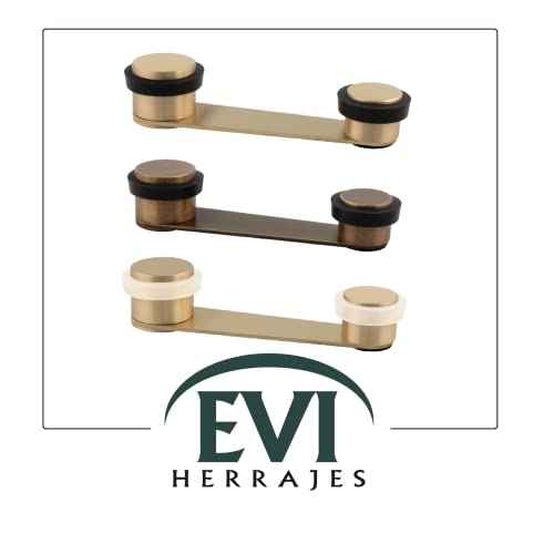 Evi Herrajes | Door Retainer | Door Holder | Made in Brass | Leather Finish | Keep Your Doors Open | Design and Durability