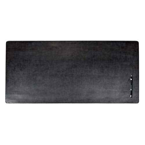 DACASSO Bonded Leather No Core Rollable Desk Mat/Pad - Luxury Leather Desk Blotter for Writing - Executive Desk Surface Protector - (Black, 32¡± x 15¡±)