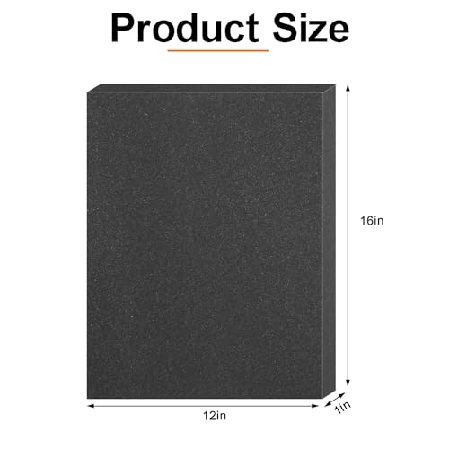 Foam Insert 16x12 Inch, 4PCS 1 Inch Thick Tool Box Organizer,