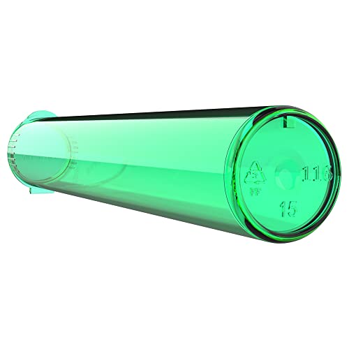 Translucent Green Child Resistant 116mm Plastic Packaging Tubes 500 pcs