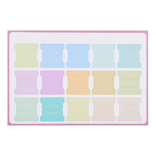 Spanish Morandi Bible Tabs Truuvaee Gold Foil Pastel - Spanishmorandi