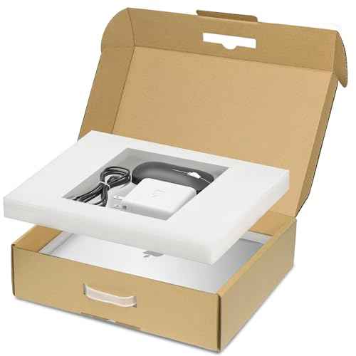 Laptop Shipping Box with Protection Foam for up to 17 Inches Notebook, Cardboard Laptop Box for Shipping, Secure Mailing Boxes