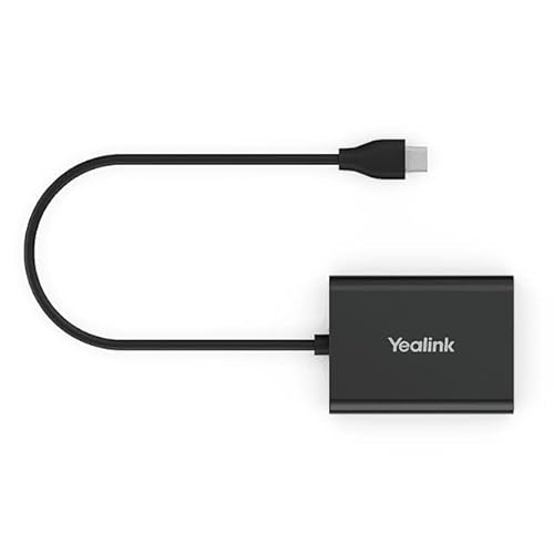 Yealink EHS60 Headset Adapter,Compatible with Cisco/Avaya/Poly/Grandstream Desk Phone,Connect to WH62 WH63 Wireless DECT Headset