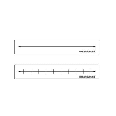 Set of 10 Dry Erase Number Lines for Classroom & Homeschool Math Practice