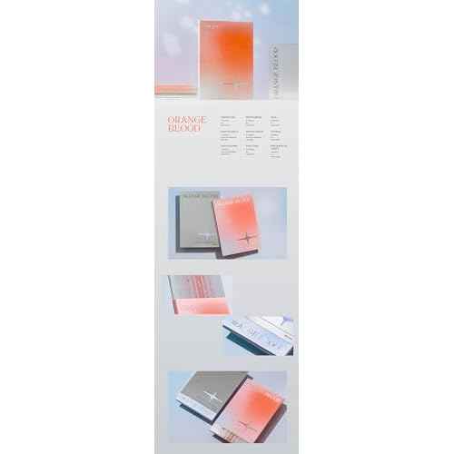 EN HYPEN : ORANGE BLOOD (Set: KSANA Version+KALPA Version) 4th Mini Album Photocard A+Photocard B+Sticker+Postcard+Photo Paper+Poster with Lyrics+Photobook