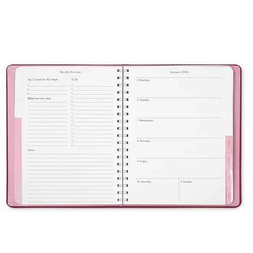 kate spade new york 2026 Large Weekly & Monthly Planner, 12 Month Soft Cover Agenda Dated January 2026-December 2026, Cute Planner with Stickers & Spiral Binding (Encyclopedia of Style)
