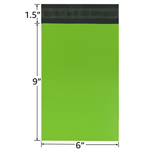 Colored Poly Mailers Pack of: (Green, 6" x 9" pack of 1000) Be creative with your packaging with Colored mailers