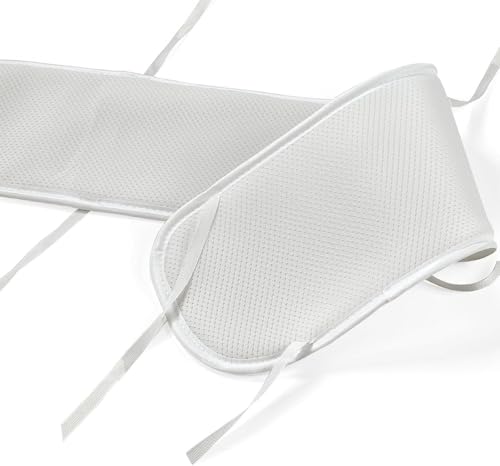 PregSpag 3Pcs White Furniture Edge Protector Strips - Breathable Mesh, Machine Washable, Easy Install