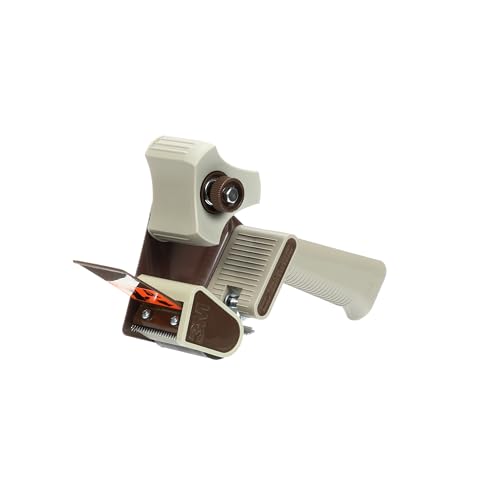 3M Scotch Box Sealing Tape Dispenser H180 – Handheld 2" Tape Gun, Gray