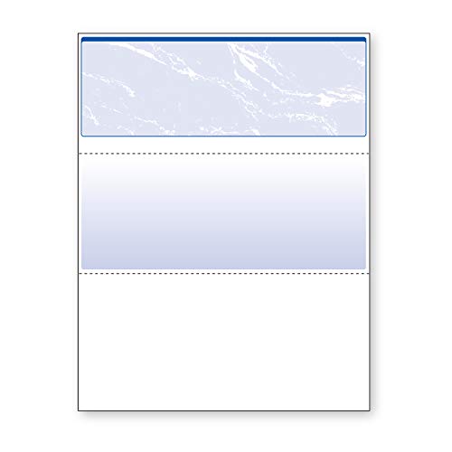 DocuGard Blue Security Check Paper - 500 Sheets, Compatible with Laser & Inkjet
