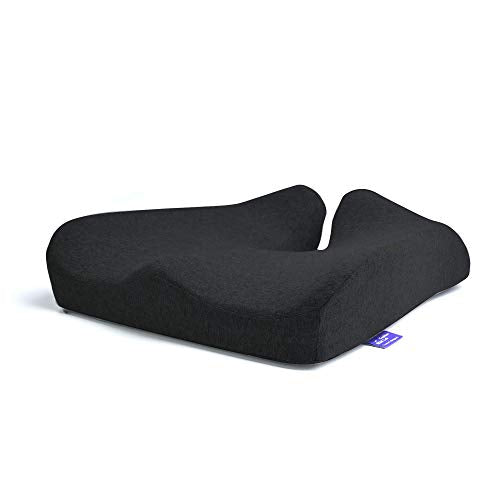 Cushion Lab Pressure Relief Seat Cushion Black - Ergonomic Memory Foam for Office & Car