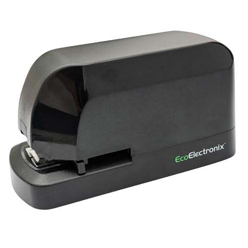 Eco Electronix Heavy Duty Automatic Electric Stapler – Desktop Office (Heavy Duty Black / Extra Large)