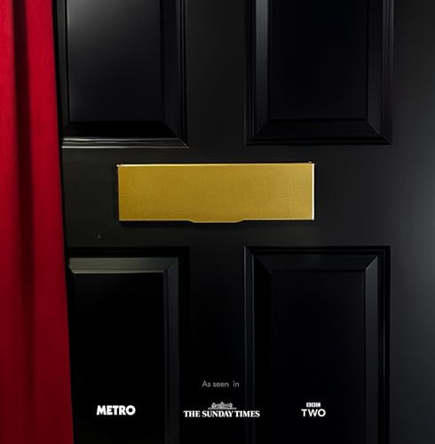 Magnetic Brass Effect Draft Excluder for Letterboxes - MK3, 100x340mm