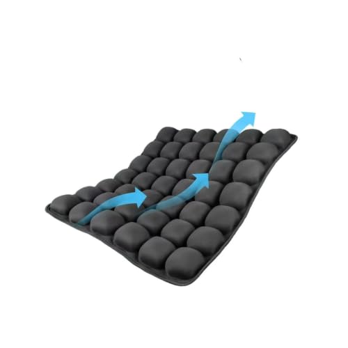 Vewxebo Sondor Travel Airplane Seat Cushion - Black, Inflatable Back Support