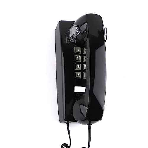 Classic Wall Phones for Landline with Mechanical Ringing, Retro Wall Mounted Phone Waterproof, Old Wall Mount Phone for Home, Office, Hotel and School