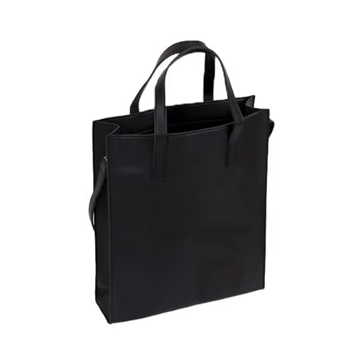 Messenger Bag for Men & Women - Vegan Leather Square Laptop Bag (Fits 16-Inch) - Crossbody/Shoulder Bag with Strap
